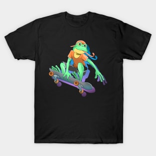 Skateboarding Frog T-Shirt